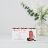 Cartes de visite Girly de vêtements et (Debout devant)