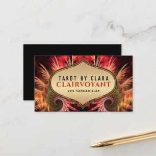Cartes de visite Goddess Temple Fractal Fantasy 02