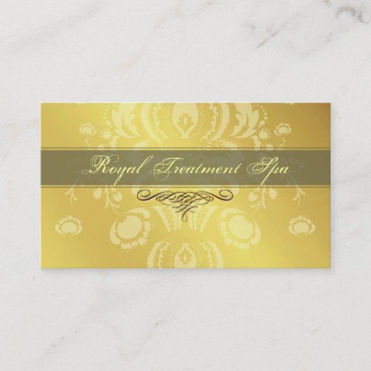 cartes de visite Gold Damask (Devant)