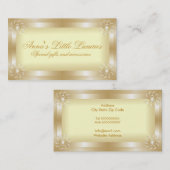 Cartes de visite Gold Frame de luxe (Devant / Derrière)