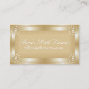 Cartes de visite Gold Frame de luxe