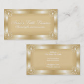 Cartes de visite Gold Frame de luxe (Devant / Derrière)