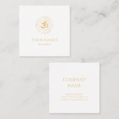  CARTES DE VISITE: GOLD MANDALA + OHM  (Devant / Derrière)