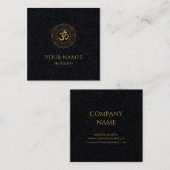  CARTES DE VISITE: GOLD MANDALA + OHM  (Devant / Derrière)