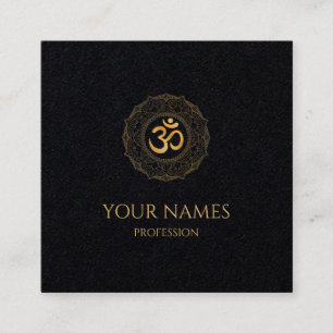  CARTES DE VISITE: GOLD MANDALA + OHM 