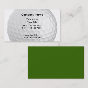 Cartes de visite Golf