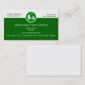 Cartes de visite Golf (Devant / Derrière)