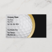Cartes de visite Golf (Devant)