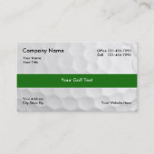 Cartes de visite Golf (Devant)