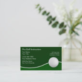 Cartes de visite Golf (Debout devant)