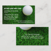 Cartes de visite golf (Devant / Derrière)