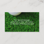 Cartes de visite golf (Dos)