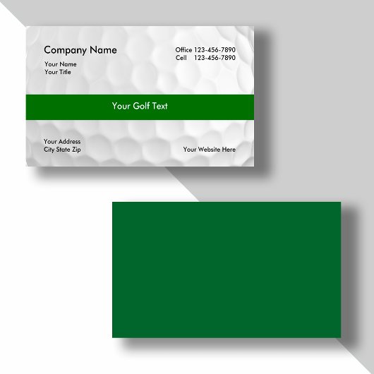 Cartes de visite Golf