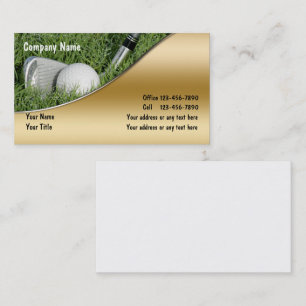 Cartes de visite Golf
