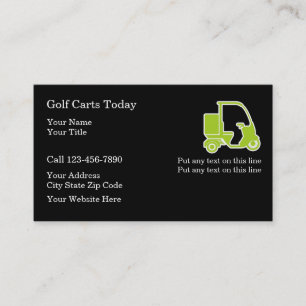 Cartes de visite Golf