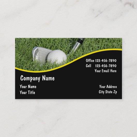 Cartes de visite Golf (Devant)