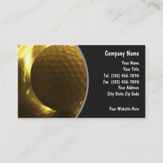 Cartes de visite Golf (Devant)