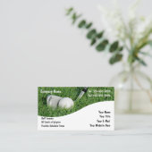 Cartes de visite Golf Design Simple (Debout devant)