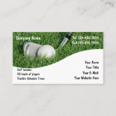 Cartes de visite Golf Design Simple (Devant)