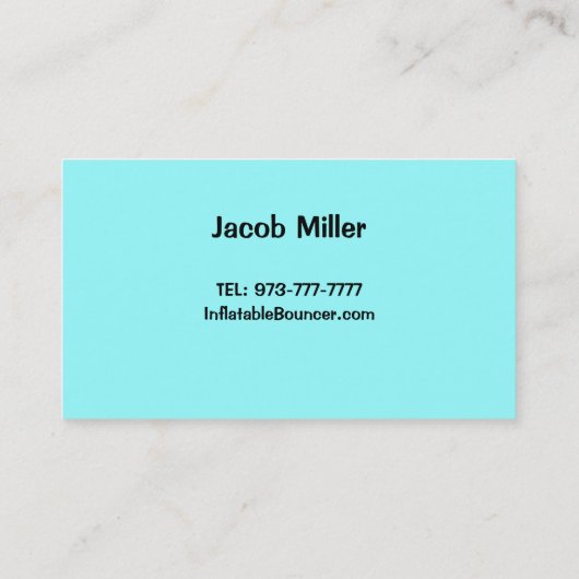 Cartes de visite gonflables (Dos)