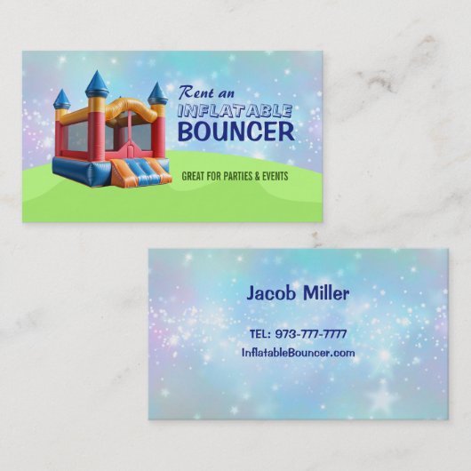 Cartes de visite gonflables (Devant / Derrière)