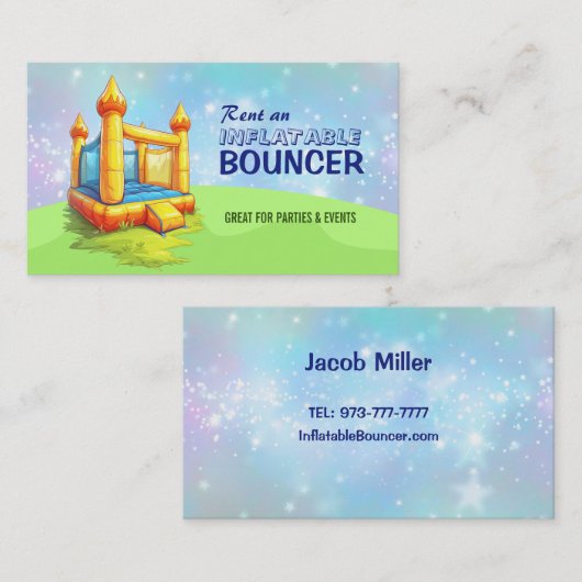 Cartes de visite gonflables (Devant / Derrière)