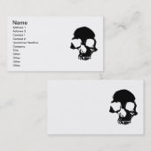 Cartes de visite gothiques de cool effrayant de (Devant / Derrière)