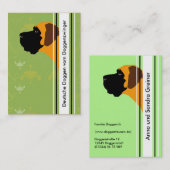 Cartes de visite Grand Danois (Devant / Derrière)
