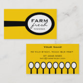 cartes de visite > grande cuillère [jaune : noir] (Devant / Derrière)