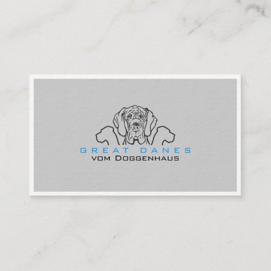 Cartes de visite Grandes Danoises (Devant)