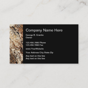 Cartes de visite Granite Construction