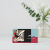 Cartes de visite Graphic Designer (Debout devant)