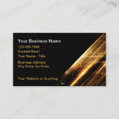 Cartes de visite graphiques Abstraits cool Gold (Devant)