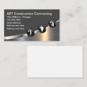 Cartes de visite graphiques de l'entrepreneur en c (Devant / Derrière)