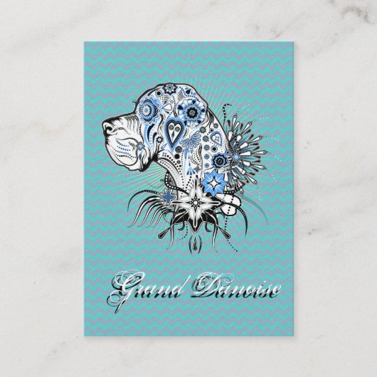 Cartes de visite Great Dane (Devant)