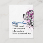 Cartes de visite Great Dane (Dos)