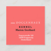 Cartes de visite Great Danes (Dos)