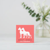 Cartes de visite Great Danes (Debout devant)