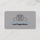 Cartes de visite Great Danes (Devant)