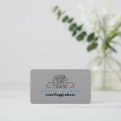 Cartes de visite Great Danes (Debout devant)