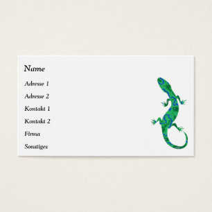 Cartes de visite Green Gecko