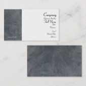 Cartes de visite gris ardoise (Devant / Derrière)
