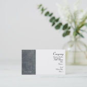 Cartes de visite gris ardoise (Debout devant)