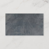 Cartes de visite gris ardoise (Dos)