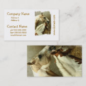 Cartes de visite gris de cheval de concours (Devant / Derrière)