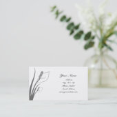 Cartes de visite gris de silhouette de (Debout devant)