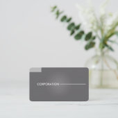 cartes de visite gris modernes et propres (Debout devant)