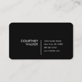 cartes de visite gris modernes et propres (Dos)