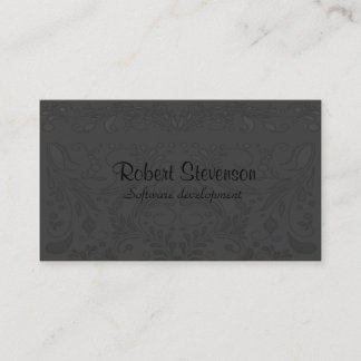 Cartes de visite gris mous