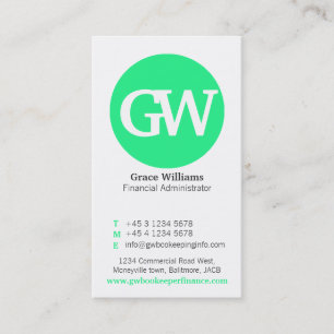 Cartes de visite gris verts en bon état simples de